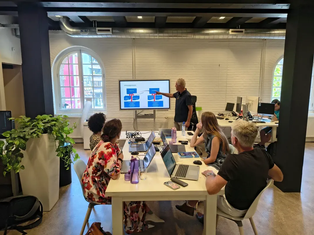 Business Central training session in the EasyStep2 office